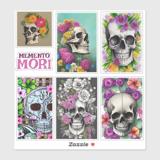 Memento Mori Sticker Sheet (Blatt)
