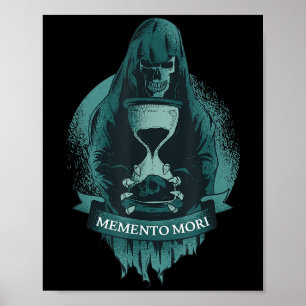 Memento Mori Stoic Latin Stoicism Philosophie Reme Poster
