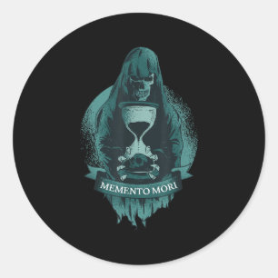 Memento Mori Stoic Latin Stoicism Philosophie Reme Runder Aufkleber