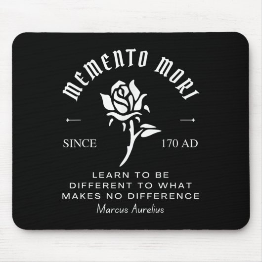 Memento Mori Stoicism Marcus Aurelius Stoic Philos Mousepad (Vorne)