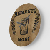 Memento-Mori-Stundenglas Große Wanduhr (Winkel)