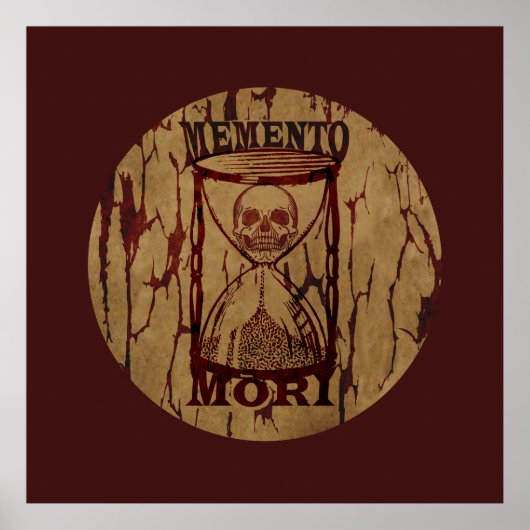 Memento-Mori-Stundenglas Poster (Vorne)