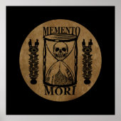 Memento-Mori-Stundenglas Poster (Vorne)