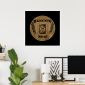 Memento-Mori-Stundenglas Poster (Heimbüro)