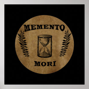 Memento-Mori-Stundenglas Poster