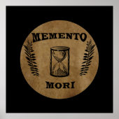 Memento-Mori-Stundenglas Poster (Vorne)