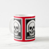Memento-Mori-Tasse Kaffeetasse (Vorderseite Links)