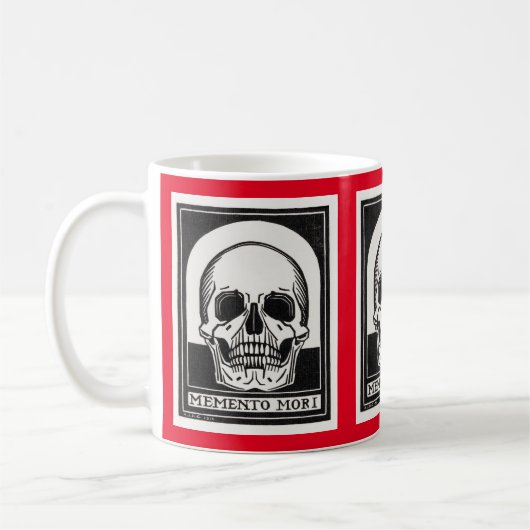 Memento-Mori-Tasse Kaffeetasse (Links)