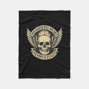 Memento Mori Tempus Fugit Latin Stoic Quote Premiu Fleecedecke