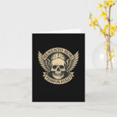 Memento Mori Tempus Fugit Latin Stoice Zitat Long Karte (Gelbe Blume)