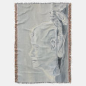 Memento Mori Throw Blanket Decke (Vorderseite Vertikal)