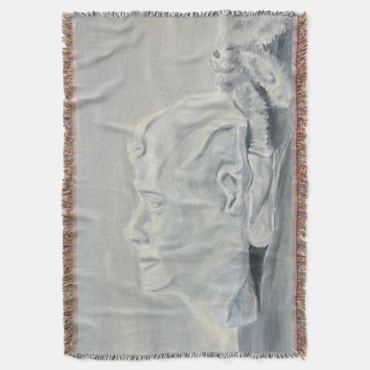 Memento Mori Throw Blanket Decke (Vorderseite Vertikal)