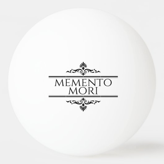 Memento Mori Tischtennisball (Vorderseite)