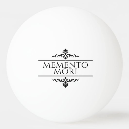 Memento Mori Tischtennisball (Rückseite)