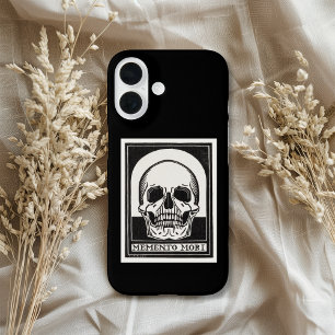 Memento Mori Totenkopf Kunst iPhone 16 Hülle