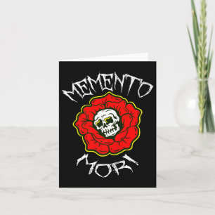 Memento Mori Traditionelle Tattoo Blume & amp; Sku Karte