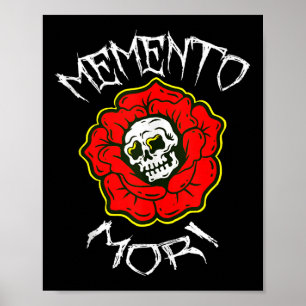 Memento Mori Traditionelle Tattoo Blume & amp; Sku Poster