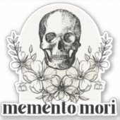 Memento Mori-Vinyl Sticker (Vorderseite)