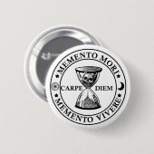 Memento mori vivere button (Vorne & Hinten)