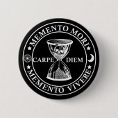 Memento mori vivere button (Vorderseite)