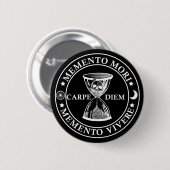 Memento mori vivere button (Vorne & Hinten)