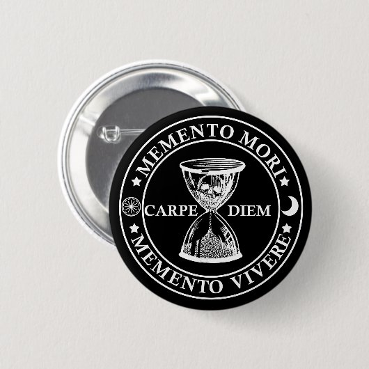 Memento mori vivere button (Vorne & Hinten)