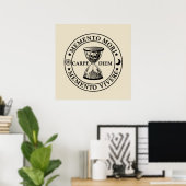 Memento mori vivere poster (Heimbüro)