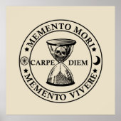 Memento mori vivere poster (Vorne)