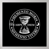 Memento mori vivere poster (Vorne)