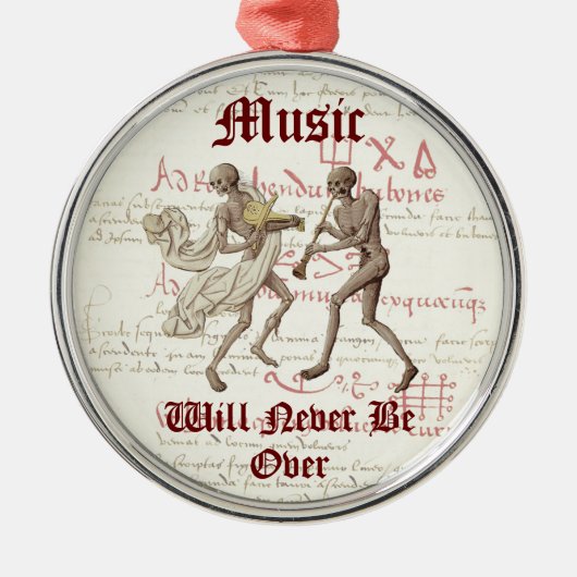 Memento mori X-mas Ornament VI Aus Metall (Vorne)