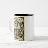 Memento Mori Zweifarbige Tasse (Vorderseite Links)