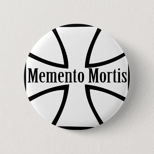 Memento mortis Querikone Button (Vorderseite)