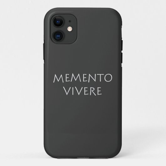 Memento vivere Case-Mate iPhone hülle (Rückseite)