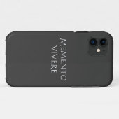 Memento vivere Case-Mate iPhone hülle (Rückseite (Horizontal))