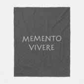 Memento vivere fleecedecke (Vorderseite)