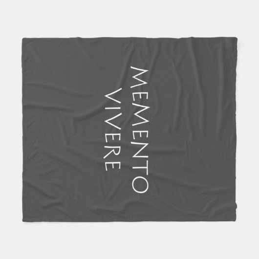 Memento vivere fleecedecke (Vorderseite (Horizontal))