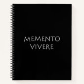Memento vivere notizblock (Vorderseite)