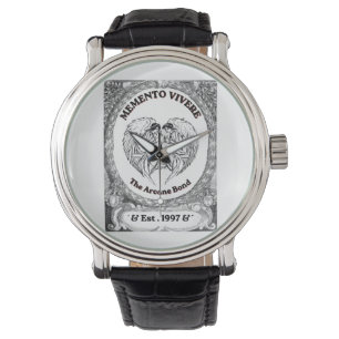 Memento Vivere Vintage Engel Bond Kunst Armbanduhr
