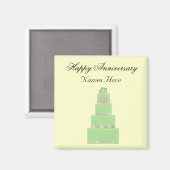 Memento zum Hochzeitstag Magnet (Vorderseite/Rückseite)