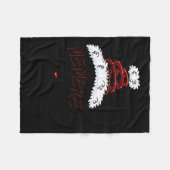 Memere Claus Xmas Happy New Santa Claus Merry Chri Fleecedecke (Vorderseite (Horizontal))