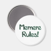 Memere Regeln! Magnet (Vorderseite/Rückseite)