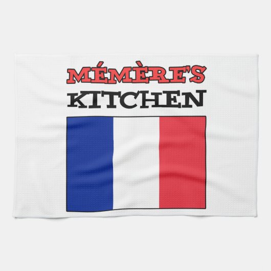 Memere's Kitchen Französisch Großmutter Geschirrtuch (Horizontal)