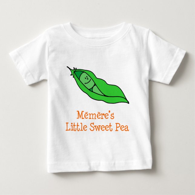 Memere's Little Sweet Pea Baby T-shirt (Vorderseite)