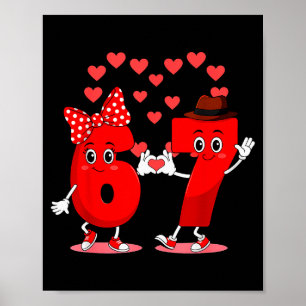 Memes 6 und 7 Sechs Sieben Süße Liebe Valentinstag Poster