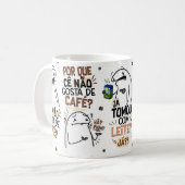 Memes Engraçados em Português Humor Brasileiro Kaffeetasse (Vorderseite Links)