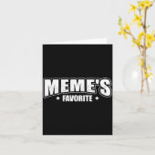 Meme's Favorite  Karte (Gelbe Blume)
