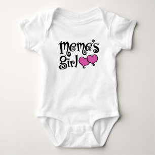 Meme's Girl Baby Strampler