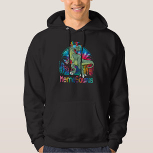 Memesaurus Rex Dinosaur Gefärbte Krawatte Meme Sau Hoodie