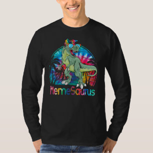 Memesaurus Rex Dinosaur Gefärbte Krawatte Meme Sau T-Shirt