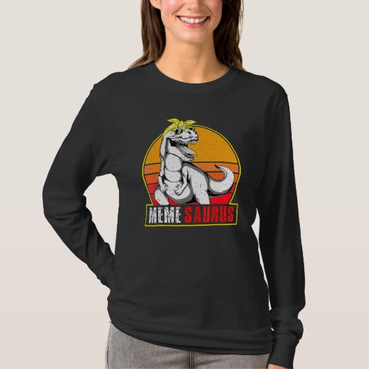 Memesaurus Rex Dinosaur Meme Saurus Familie Matchi T-Shirt (Vorderseite)